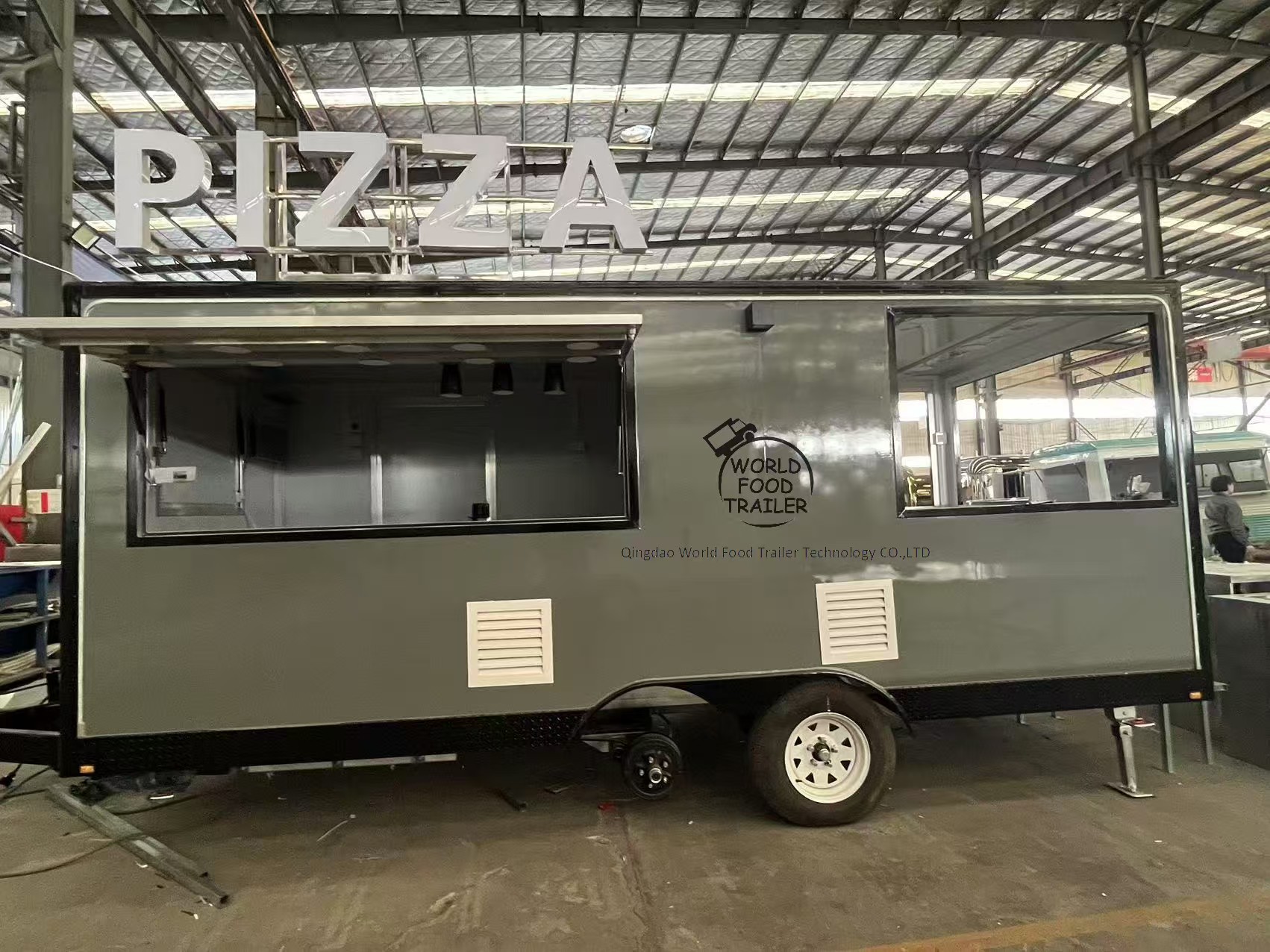 A PIZZA Trailer 5M long with a 1.5M Long Balcony