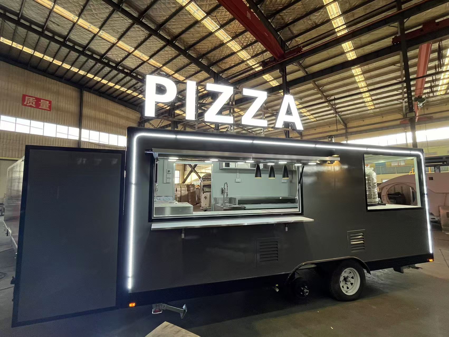 A PIZZA Trailer 5M long with a 1.5M Long Balcony