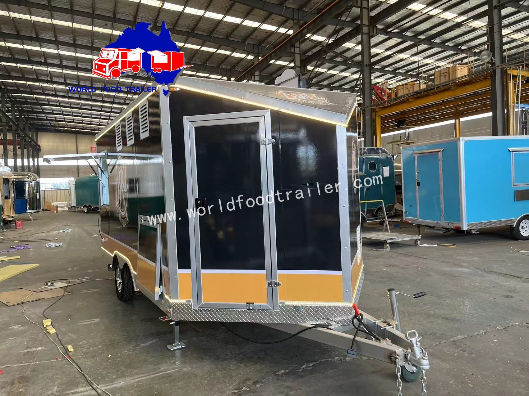 V NOSE New Zealand Square Food Trailer with Full Kitchen